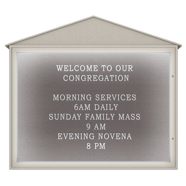 Indoor Enclosed Combo Board, 72"x36", Bronze Frame/Black Porc & Burgundy